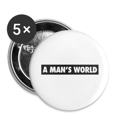 A mans World LOGO T - Buttons large 2.2'' (5-pack)