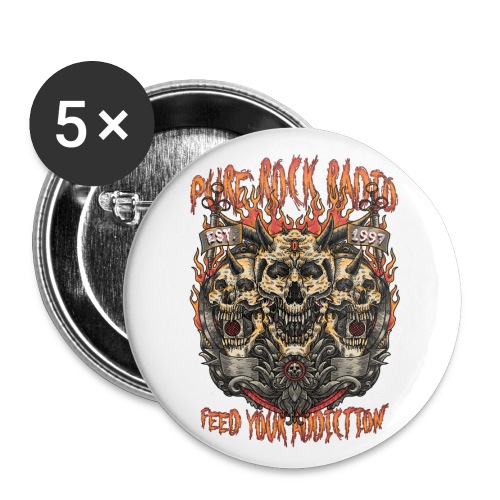 PRR Molenoise Skull (Front Only) - Buttons large 2.2'' (5-pack)