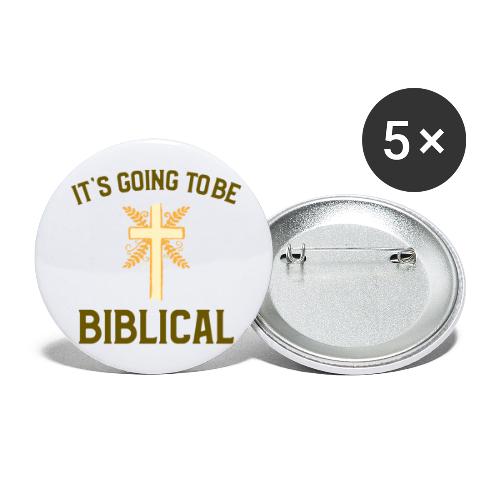 Biblical - Buttons large 2.2'' (5-pack)