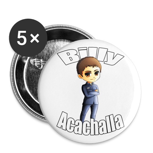 Billy acachalla copy png - Buttons large 2.2'' (5-pack)