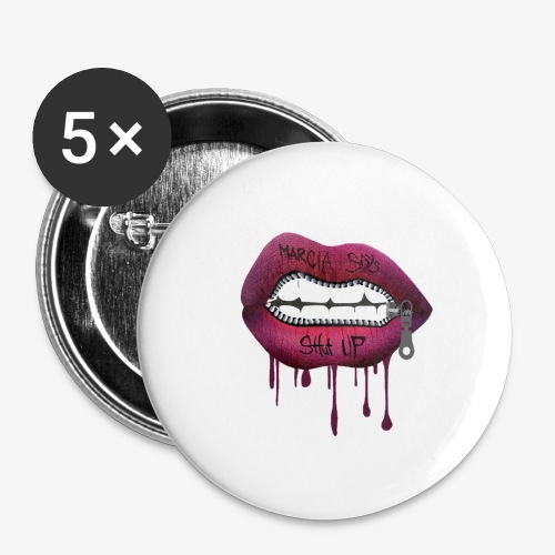 women mouth - Buttons large 2.2'' (5-pack)