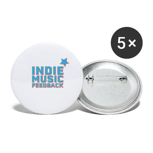 JB :: Indie Music Feedback Blue - Buttons large 2.2'' (5-pack)