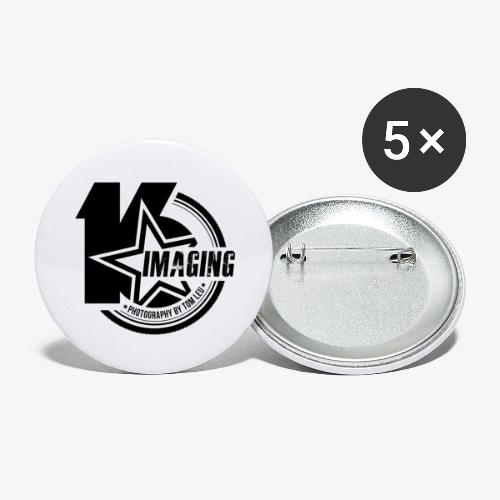 16IMAGING Badge Black - Buttons large 2.2'' (5-pack)