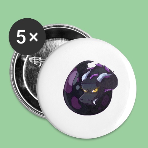 Cartoon Enderdragon - Buttons large 2.2'' (5-pack)