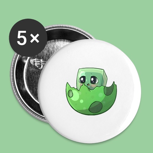 Cartoon Slime - Buttons large 2.2'' (5-pack)