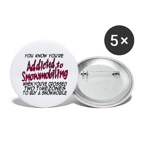 Addicted Time Zones - Buttons large 2.2'' (5-pack)