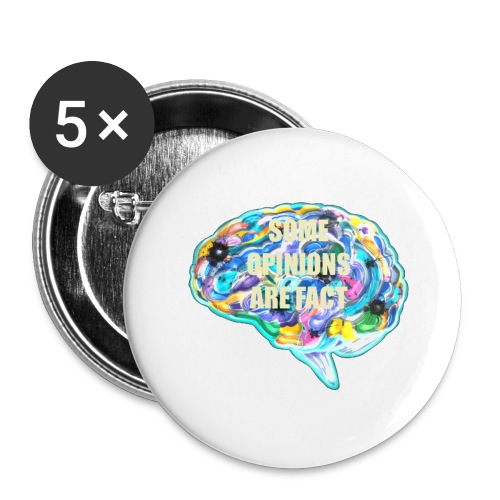 brain fact - Buttons large 2.2'' (5-pack)