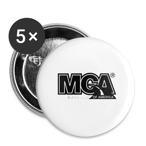 MCA Logo WBG Transparent BLACK TITLEfw fw png - Buttons large 2.2'' (5-pack)