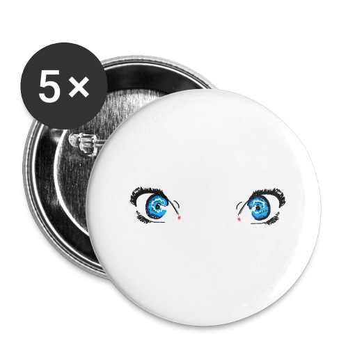 Glacier Blue Eyes - Buttons large 2.2'' (5-pack)