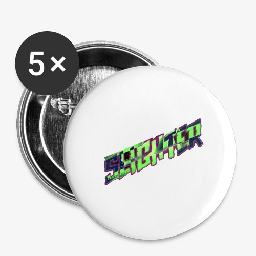 Retro Logo Glitch - Buttons large 2.2'' (5-pack)