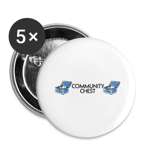 Community Chest - Buttons large 2.2'' (5-pack)