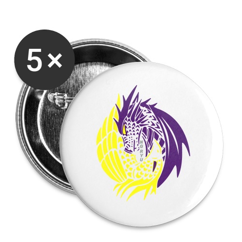 NG Ryu Club Emblem vector graphics - Buttons large 2.2'' (5-pack)