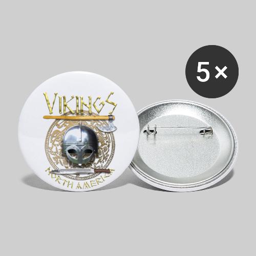 viking tshirt pocket art - Buttons large 2.2'' (5-pack)
