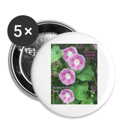 FLOWER POWER 3 - Buttons large 2.2'' (5-pack)