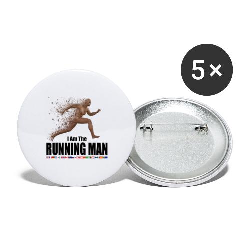 I am the Running Man - Cool Sportswear - Buttons large 2.2'' (5-pack)