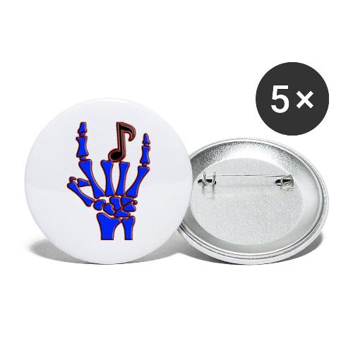 Rock on hand sign the devil's horns - Buttons large 2.2'' (5-pack)