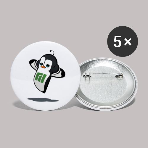 Manjaro Mascot strong left - Buttons large 2.2'' (5-pack)