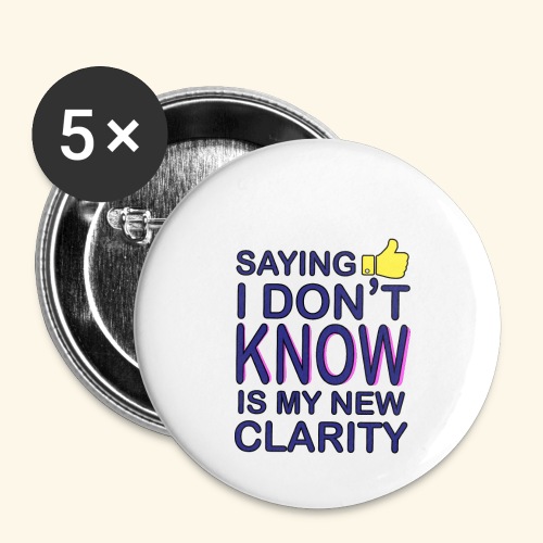new clarity - Buttons large 2.2'' (5-pack)