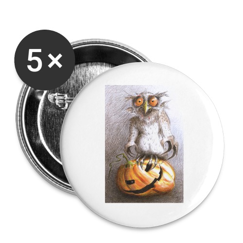Vampire Owl - Buttons large 2.2'' (5-pack)