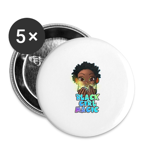 Black Girl Magic - Buttons large 2.2'' (5-pack)