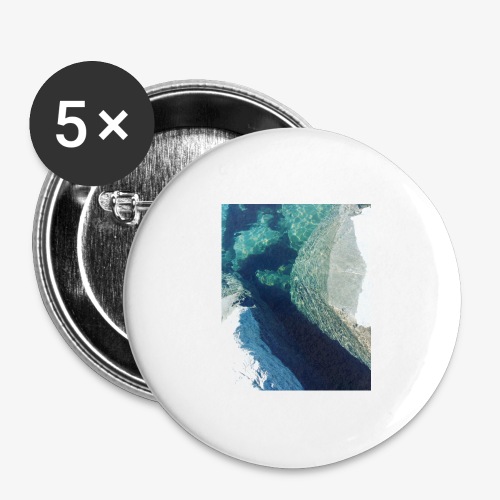 Rock underwater in New Zealand - Buttons large 2.2'' (5-pack)
