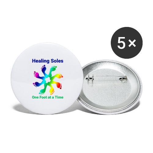 Healing Soles One Foot at a Time - Buttons large 2.2'' (5-pack)