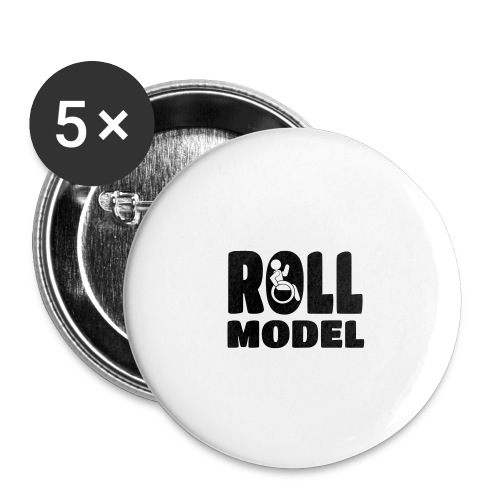 Wheelchair Roll model - Buttons large 2.2'' (5-pack)