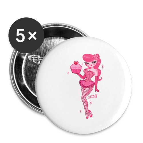 Cupcake Girl - Buttons large 2.2'' (5-pack)