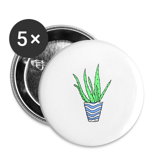Aloe - Buttons large 2.2'' (5-pack)
