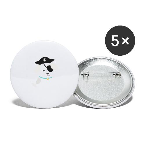 Dog with a pirate eye patch doing Vision Therapy! - Buttons large 2.2'' (5-pack)
