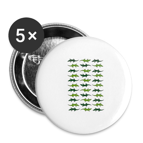 Crocs and gators - Buttons large 2.2'' (5-pack)