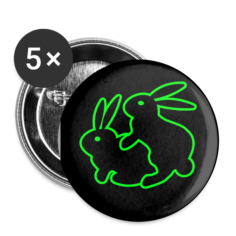 FUCKING BUNNIES 2.2 INCH BUTTON - Buttons large 2.2'' (5-pack)