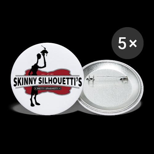 Skinny Silhouetti's Logo - Buttons large 2.2'' (5-pack)