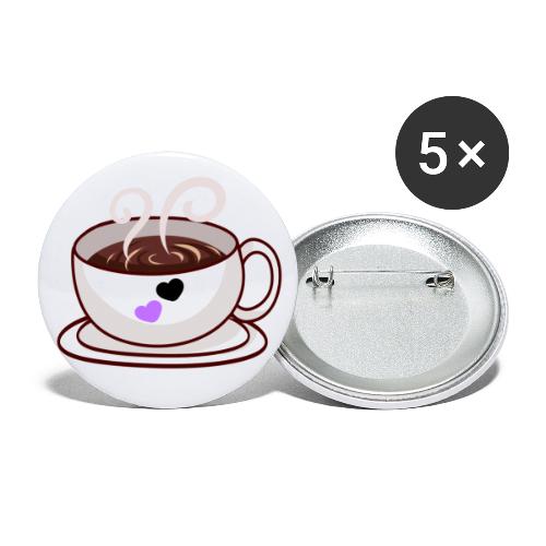 Cup of Coffee - Buttons large 2.2'' (5-pack)