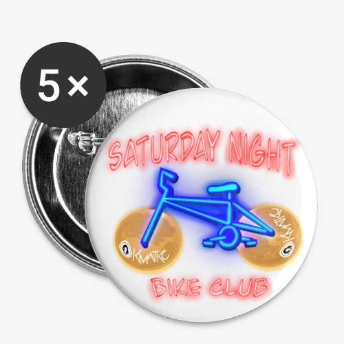Saturday Night Bike Club - Buttons large 2.2'' (5-pack)