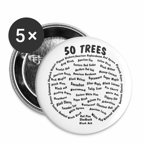 50 Trees Arbor Day Arborist Plant Tree Forest Gift - Buttons large 2.2'' (5-pack)