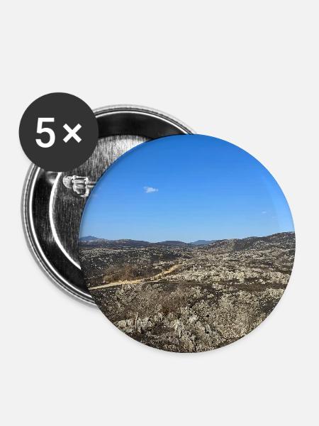 Akiyoshidai Karst - Buttons large 2.2'' (5-pack) - white