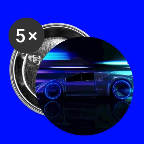 Neon Tunnel Car - Buttons large 2.2'' (5-pack)