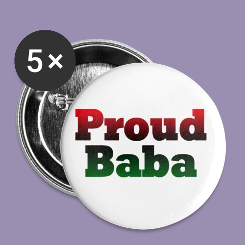 Proud Baba-RBG - Buttons large 2.2'' (5-pack)