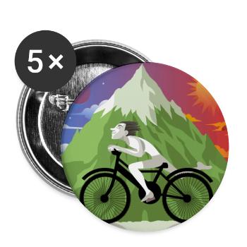 the trip - Buttons large 2.2'' (5-pack) - white