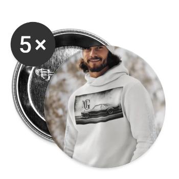 MonoX GT Motorsports - Buttons large 2.2'' (5-pack) - white