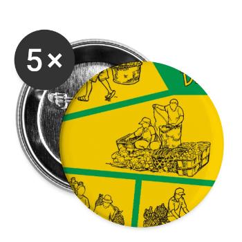 word food day_1e - Buttons large 2.2'' (5-pack) - white