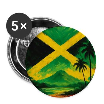 Jamaica Landscape Design - Buttons large 2.2'' (5-pack) - white