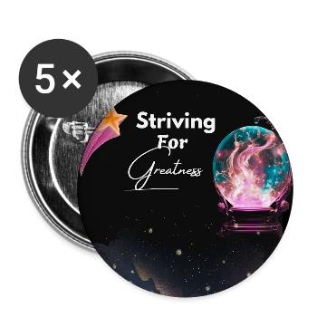Striving for Greatness Cosmic Dream - Buttons large 2.2'' (5-pack) - white