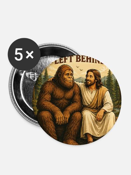 No Creature Left Behind  - Buttons large 2.2'' (5-pack) - white
