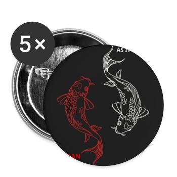 Koi Depths: Hidden Ocean Tale - Buttons large 2.2'' (5-pack) - white