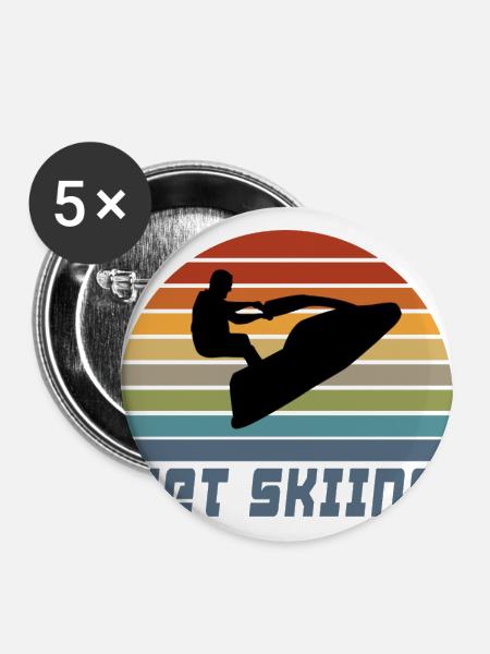 Jet Ski Design - Buttons large 2.2'' (5-pack) - white