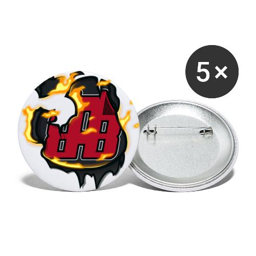 BAB Logo on FIRE! - Buttons large 2.2'' (5-pack)