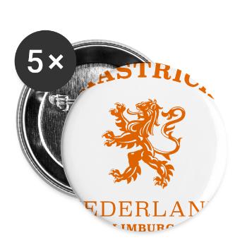 MAASTRICHT Netherlands - Buttons large 2.2'' (5-pack) - white