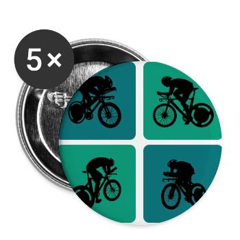 Cycling road bike design - Buttons large 2.2'' (5-pack) - white